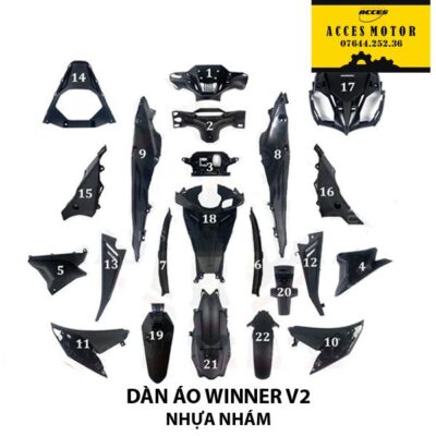 dàn áo winner v2 nhựa nhám