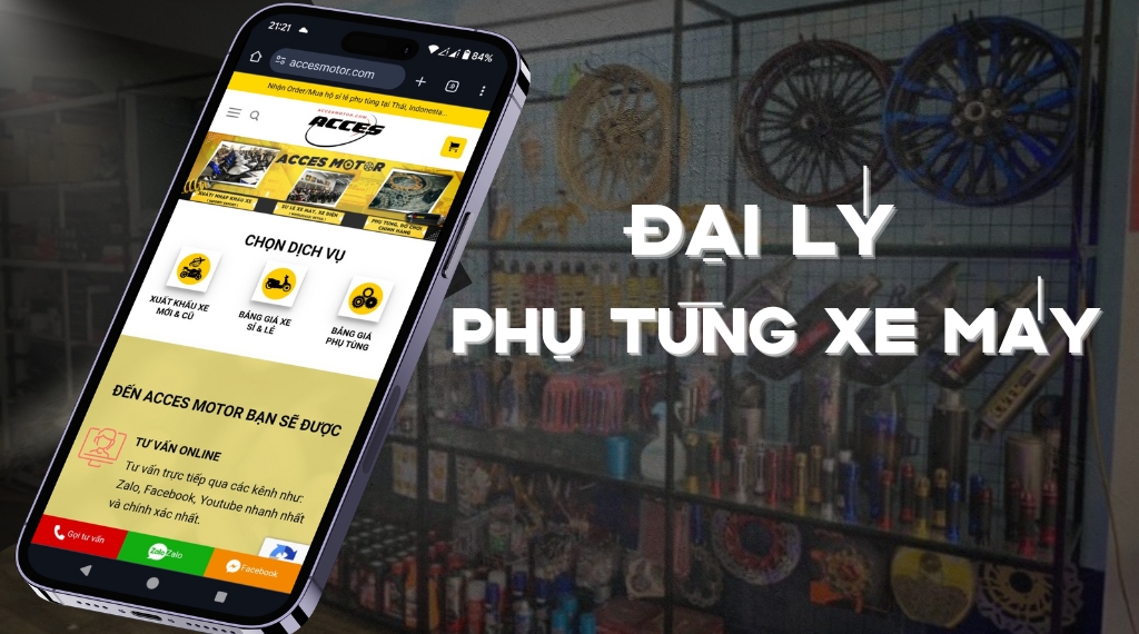 đại lý phụ tùng xe máy