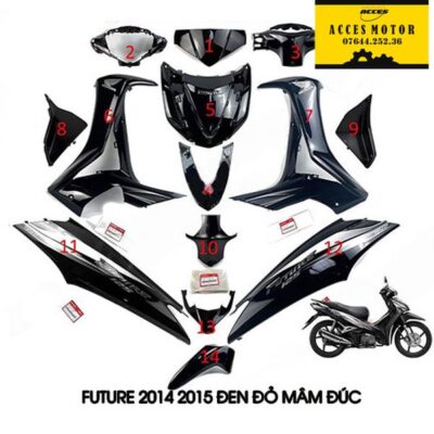 dàn áo future 125 đen đỏ 2014 1015