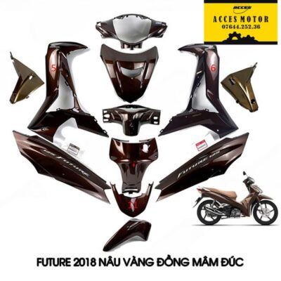 dàn áo future Fi 2018 nâu vàng đồng