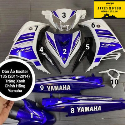 Dàn nhựa màu Exciter 135 chính hãng Yamaha