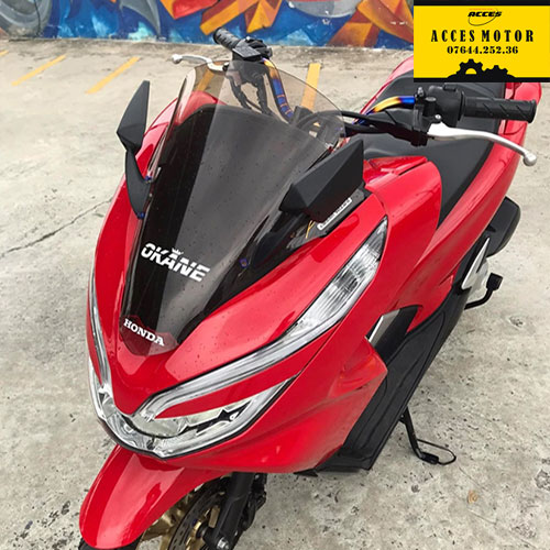 Kính chắn gió PCX 125/150 đời 2018-2020 kèm gương hậu