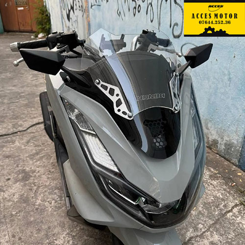 Kính chắn gió kiểng PCX 160 V2 kèm gương chiếu hậu