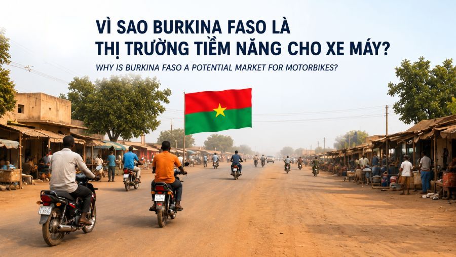 Vietnam exports motorcycles to Burkina Faso
