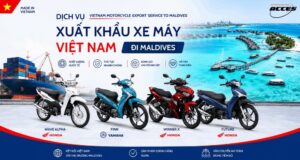 Xuất khẩu xe máy Việt Nam đi Maldives